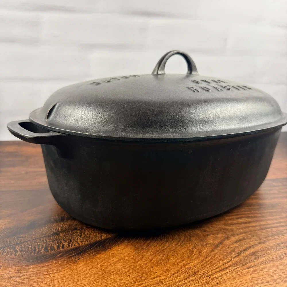 Griswold No 7 Cast Iron Oval Roaster Dutch Oven 648 Erie PA